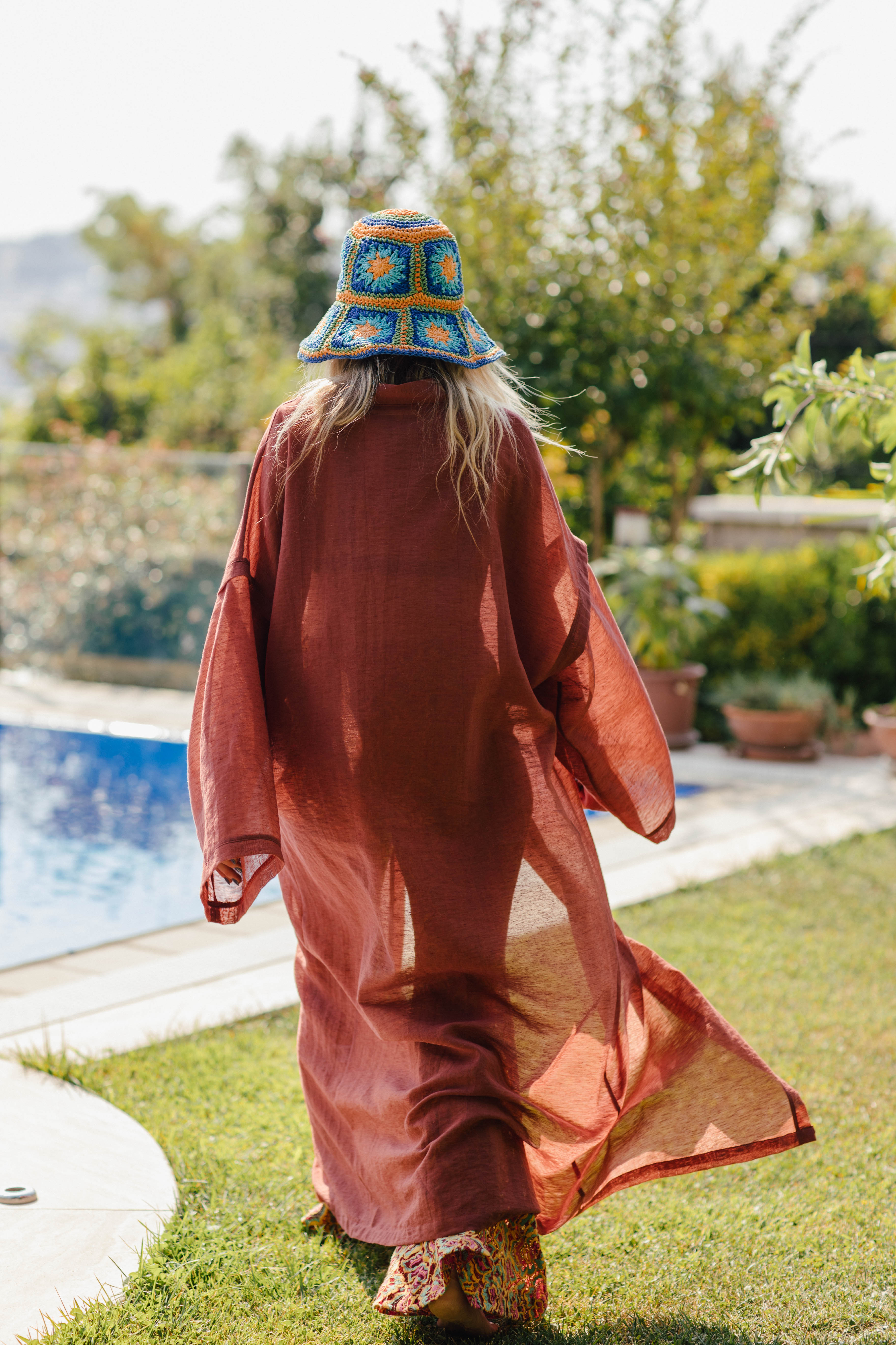 La Luce Terracotta Kimono