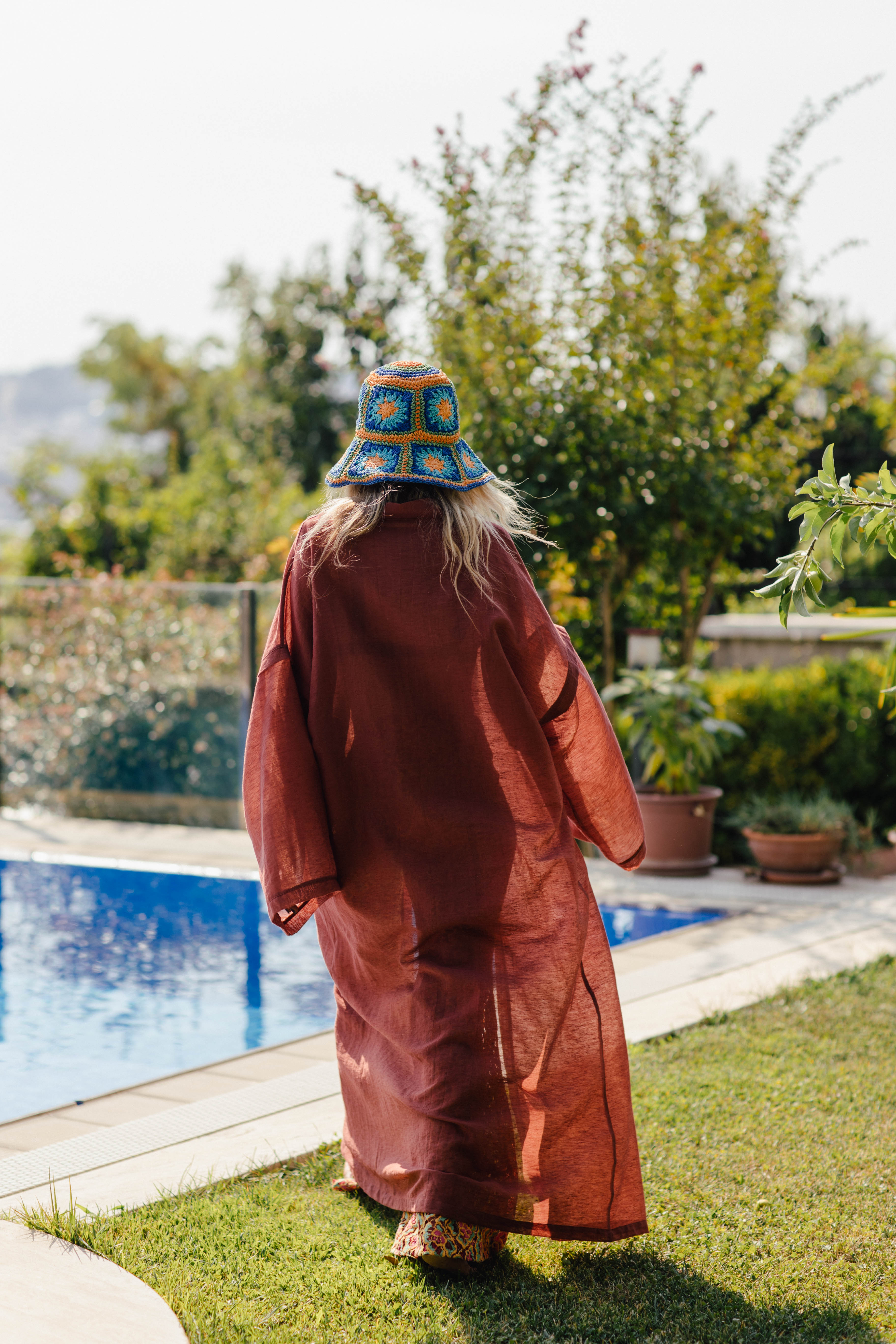 La Luce Terracotta Kimono