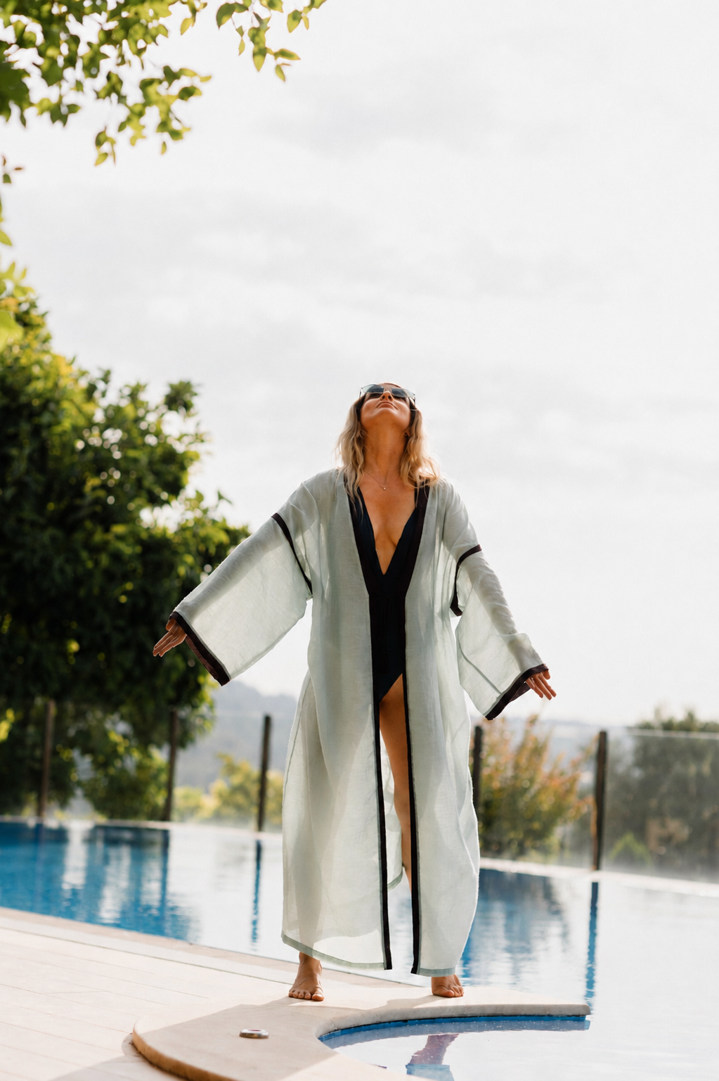 La Luce Salvia Kimono